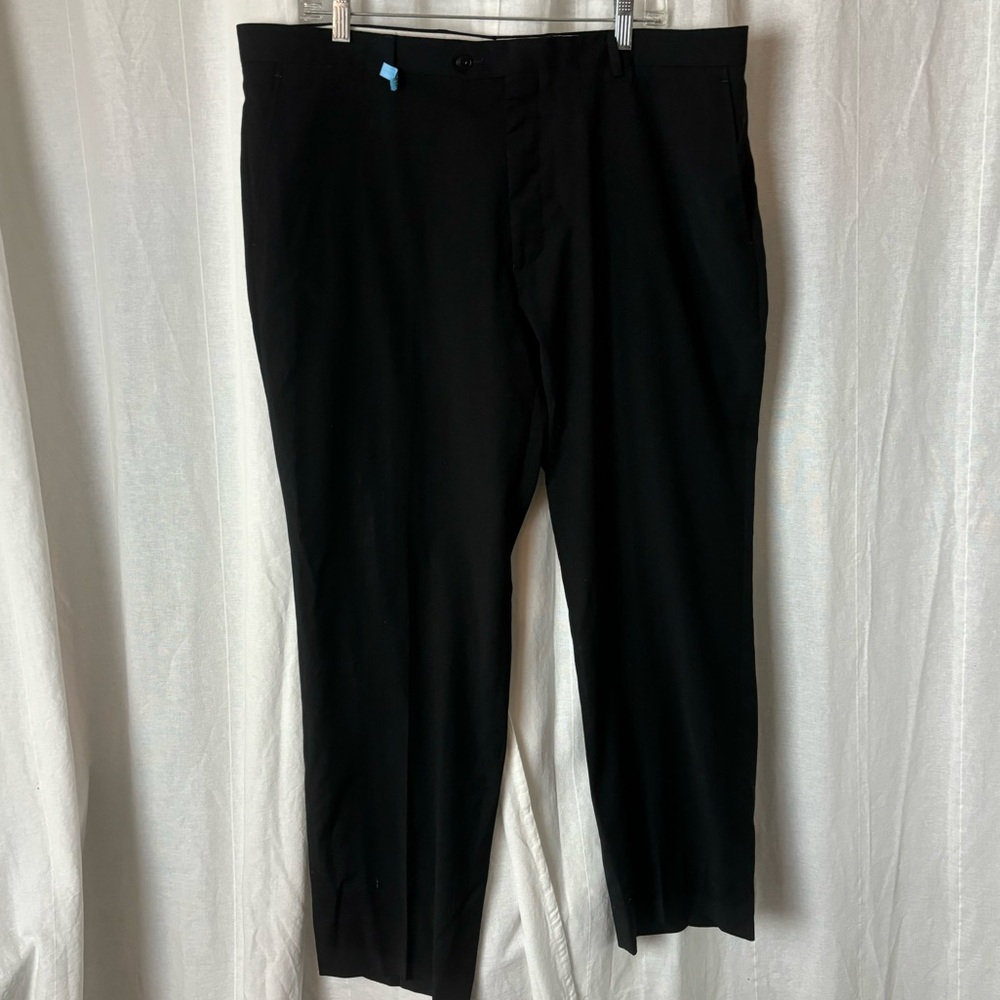 Jos A Bank 1905 Charcoal Black Men’s 40 Reg Wool Blend Dress Pants Trousers